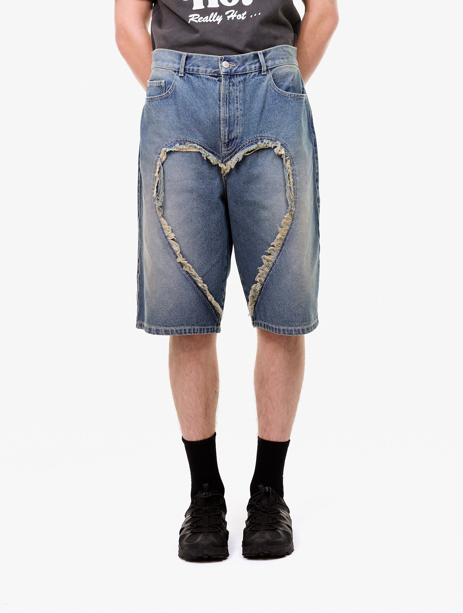 Carne bollente デニムジャケット Carne Bollente Blue Denim Bimbo Unchained 2 Jacket Carne Bollente